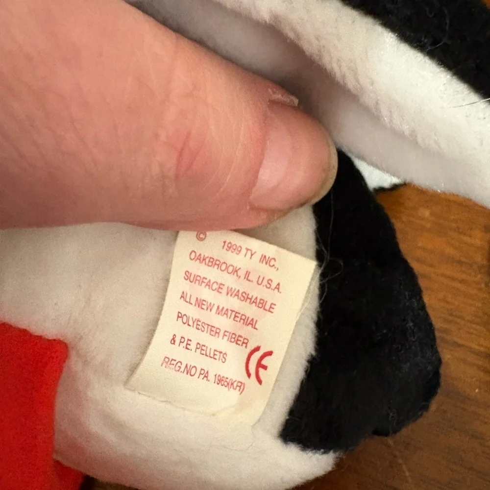 Stilts the Stork TY Beanie Baby. RARE TAG ERROR. 1998 Mint condition.